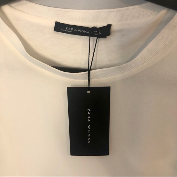 SOLD - NWT Zara Flowy White Blouse - Picture 7 of 13